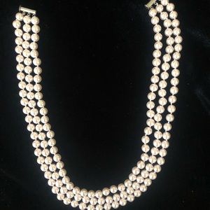 Vintage 3-strand pink pearls